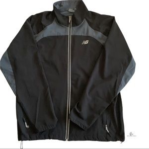 New balance mens Large light weight jacket black/gray